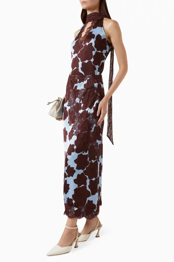 Lily Floral-print Maxi Skirt
