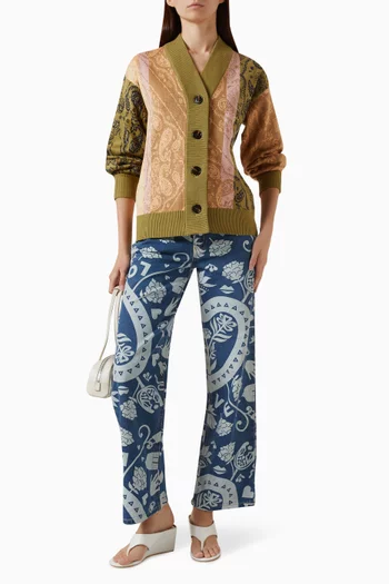 Astrid Jacquard Cardigan in Knit