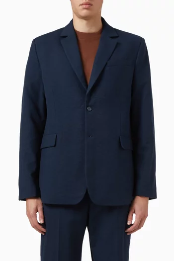 Single Breasted Blazer in Cotton