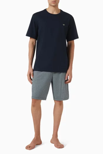 T-shirt & Shorts Pyjama Set in Cotton