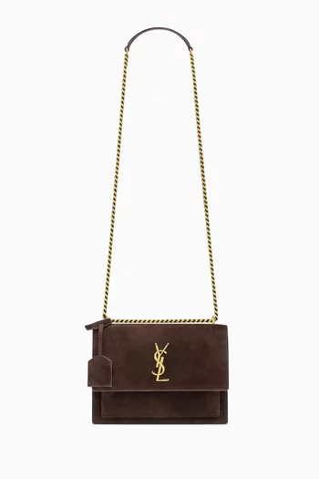 Sunset Medium Bag in Suede