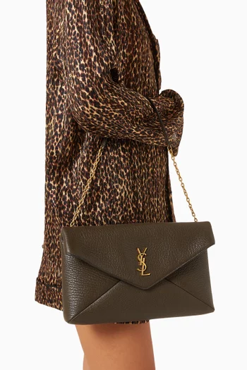 Large Cassandre Pouch in Lambskin Leather