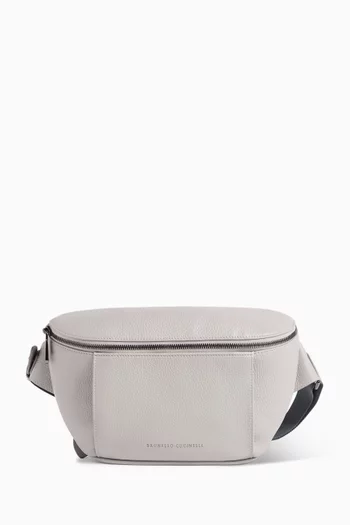 Baby Bernie Pouch in Garined Leather