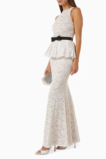 Lunisse Maxi Skirt in Lace