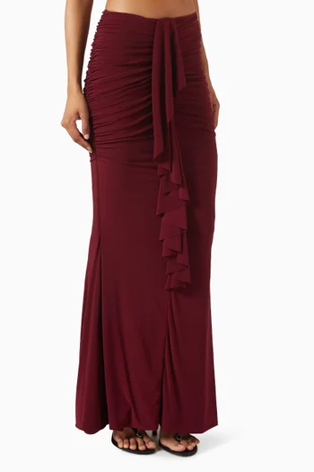 Iskra Extreme Ruffled Maxi Skirt