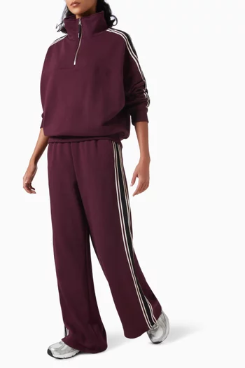 Goldie Oversized Half-zip Sweatshirt in Cotton French-terry