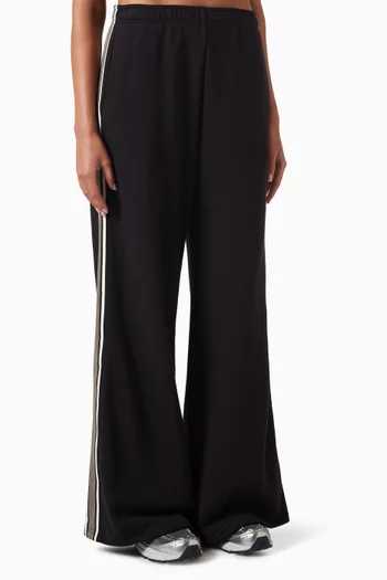 Dallas Wide-leg Sweatpants in Cotton French-terry