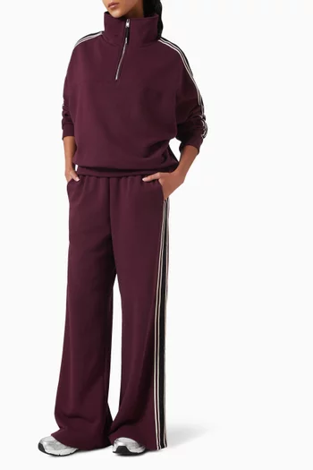 Dallas Wide-leg Sweatpants in Cotton French-terry