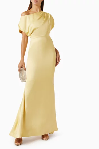 Trinity Maxi Dress in Satin