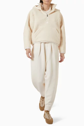 High Collar Cutout Sweater in Wool & Cashmere