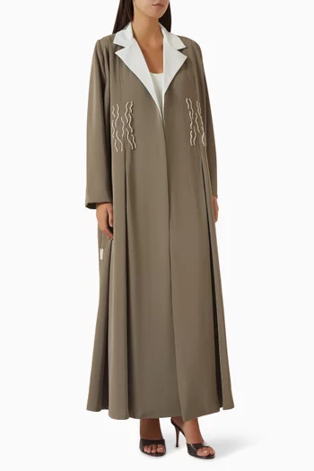 عباية مطرزة كريب