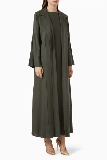 3-piece Set Abaya in Linen