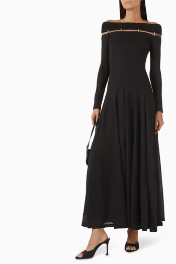 Sorelia Off-shoulder Dress in Jacquard-knit