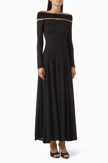 Sorelia Off-shoulder Dress in Jacquard-knit