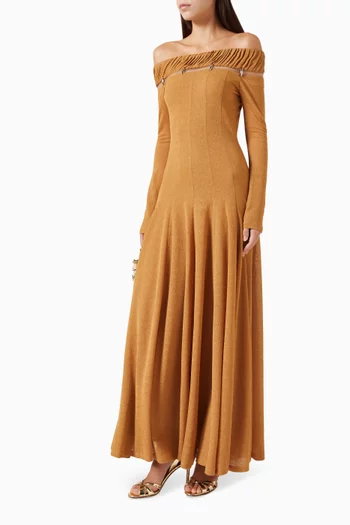 Sorelia Off-shoulder Dress in Jacquard-knit