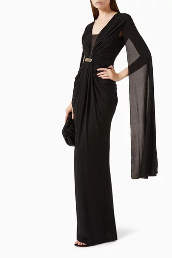 Viviane Cutout Dress in Crepe-jersey