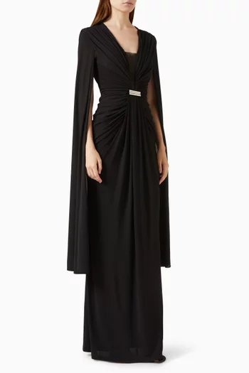 Viviane Cutout Dress in Crepe-jersey