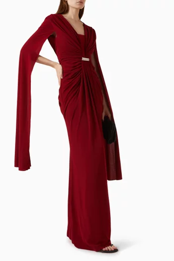 Viviane Cutout Dress in Crepe-jersey