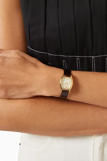 Small Eleanor Quartz Leather Watch, 23mm
