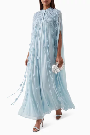 Meline Strand Dress in Silk Crepe