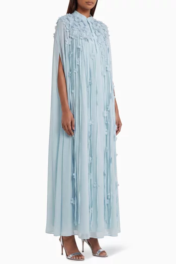 Meline Strand Dress in Silk Crepe