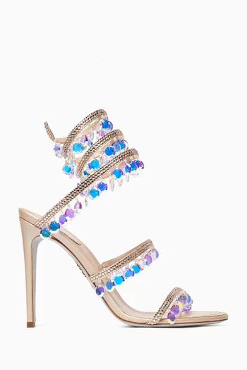 Chandelier 105 Sandals in Satin