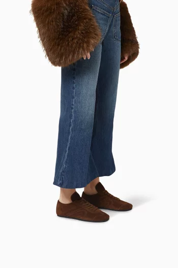Aleta Panelled Low-top Sneakers in Suede