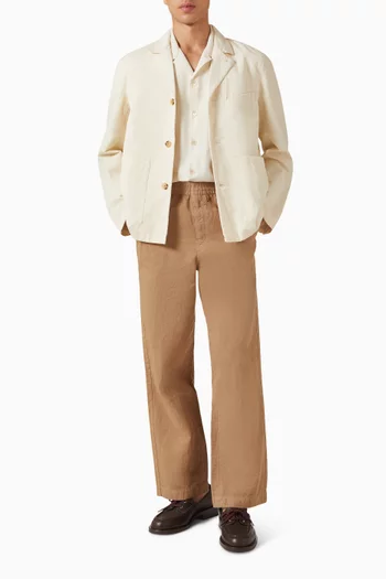 Drawstring Pants in Cotton & Linen