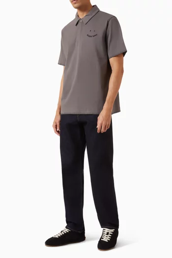 Happy Logo Polo Shirt in Cotton