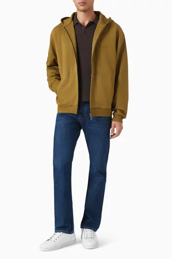 Happy Zip Hoodie in Fleece