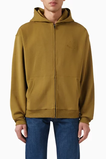 Happy Zip Hoodie in Fleece