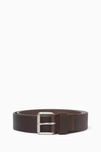 Painted Eye Belt in Leather