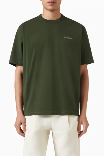Embroidered Oversized T-shirt in Cotton