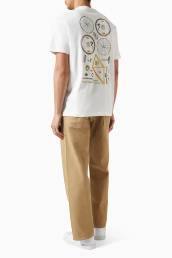 Bike Parts Graphic-print T-shirt in Cotton