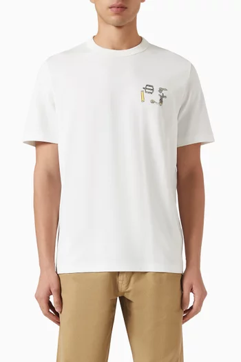 Bike Parts Graphic-print T-shirt in Cotton