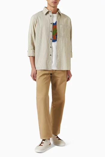 Flower Graphic-print T-shirt in Cotton