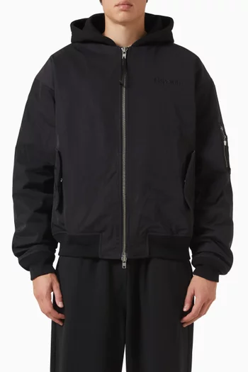 Hooded Bomber Jacket