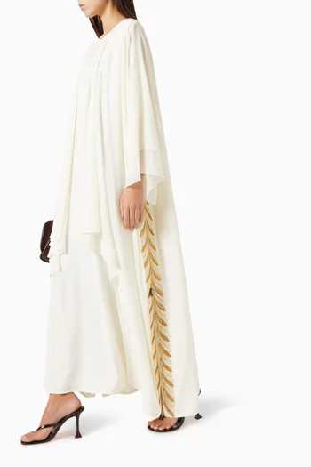 Embellished Abaya Set in Chiffon