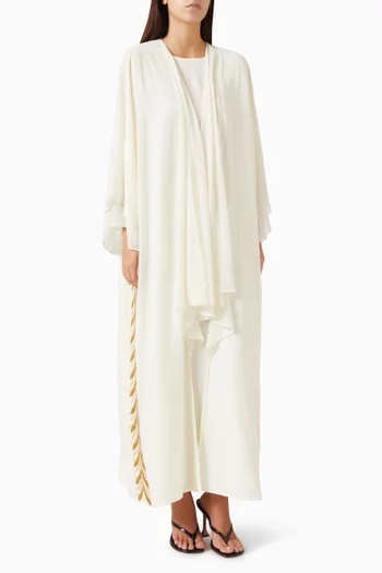 Embellished Abaya Set in Chiffon