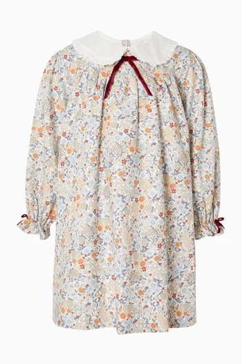 Leela Floral Dress in Cotton