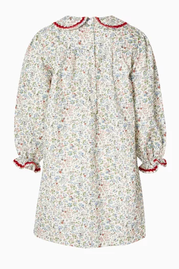 Leela Floral Dress in Cotton