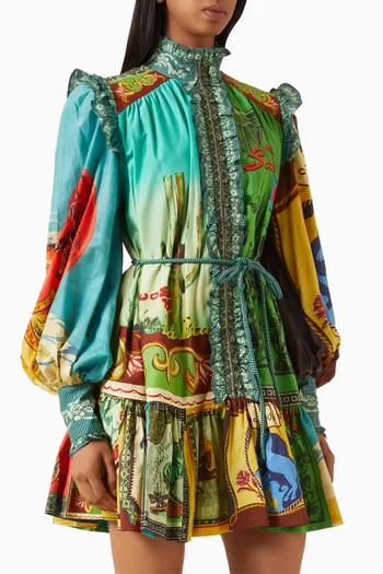 Ace Mini Dress in Cotton & Silk