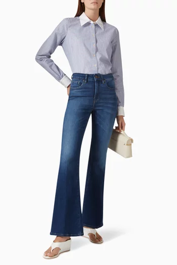 Oxford Contrast Shirt in Cotton