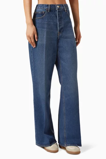 Vintage Low Slung Baggy Jeans in Rigid Denim
