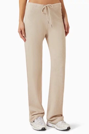 Low-waist Roll Knit Pants
