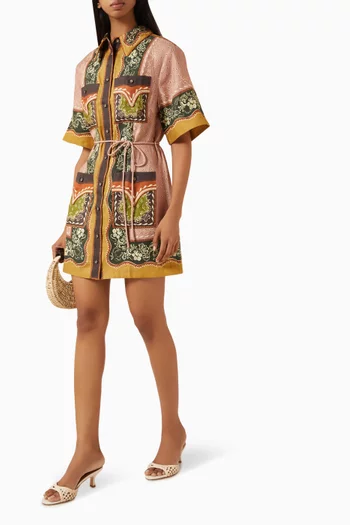 Darcey Mini Dress in Hemp