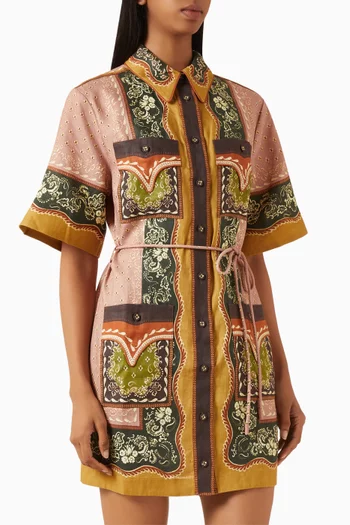 Darcey Mini Dress in Hemp