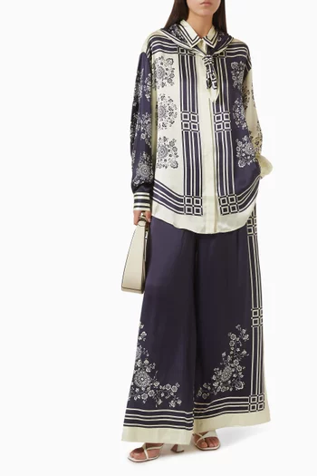 Banderra Scarf Shirt in Silk