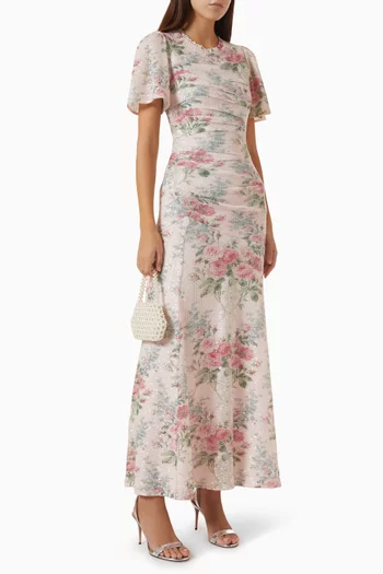 Palace Garden Floral Sequin Gown