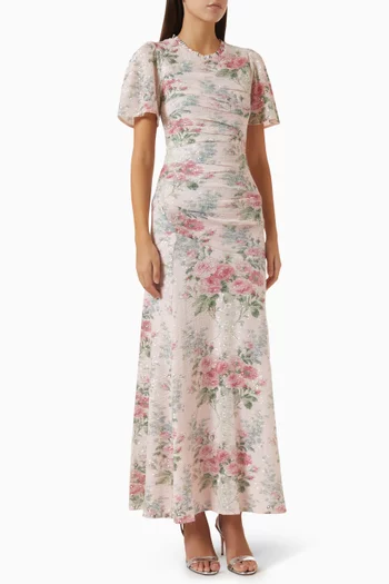 Palace Garden Floral Sequin Gown